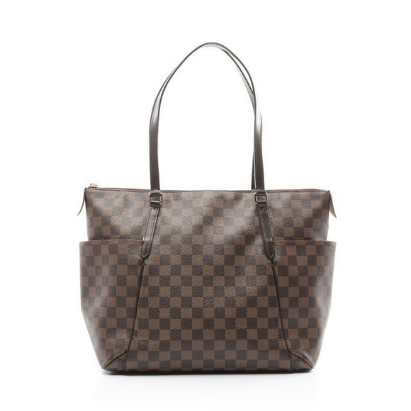 Louis Vuitton Totally Tote Bag Leather Damier Brown - Picture 1 of 7